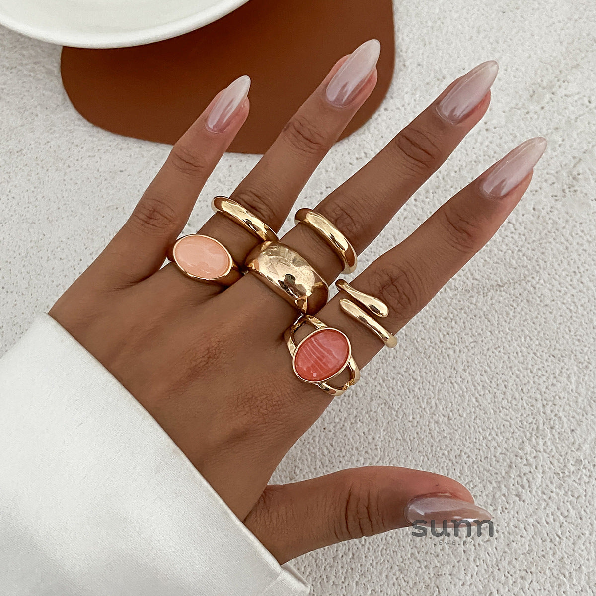 Annalicia Geometric Pearl Ring [XQX6BYV6]
