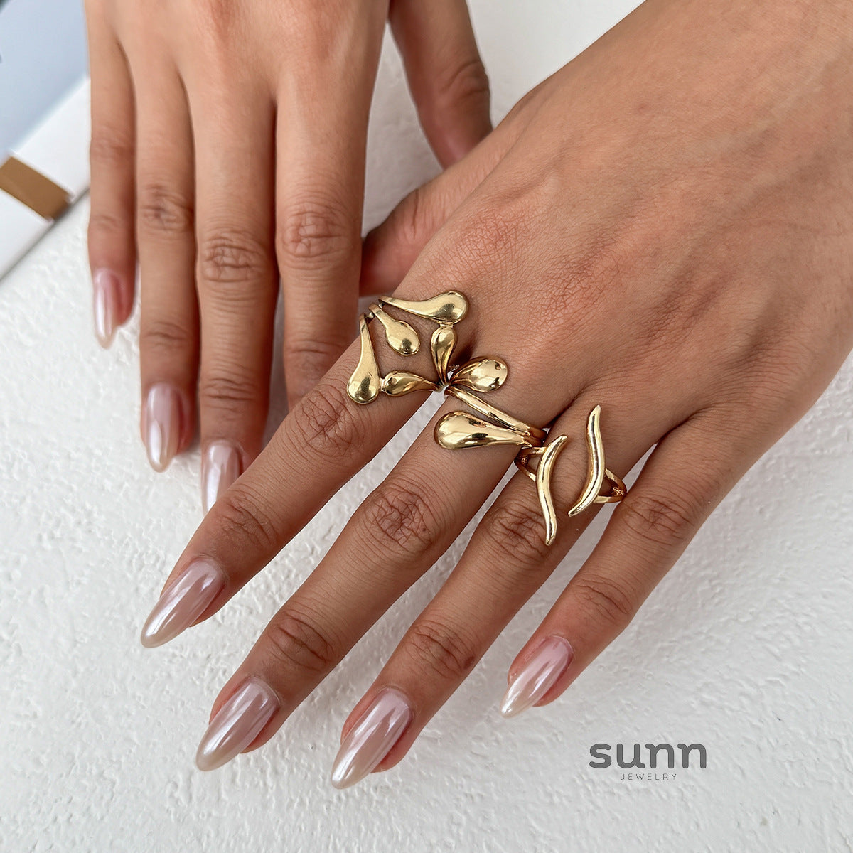 Annalicia Geometric Pearl Ring [5PV3PHXG]