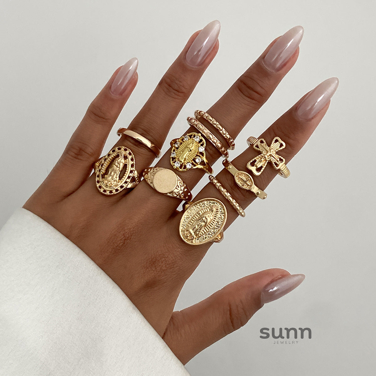 Annalicia Geometric Pearl Ring [DS0JG2UO]