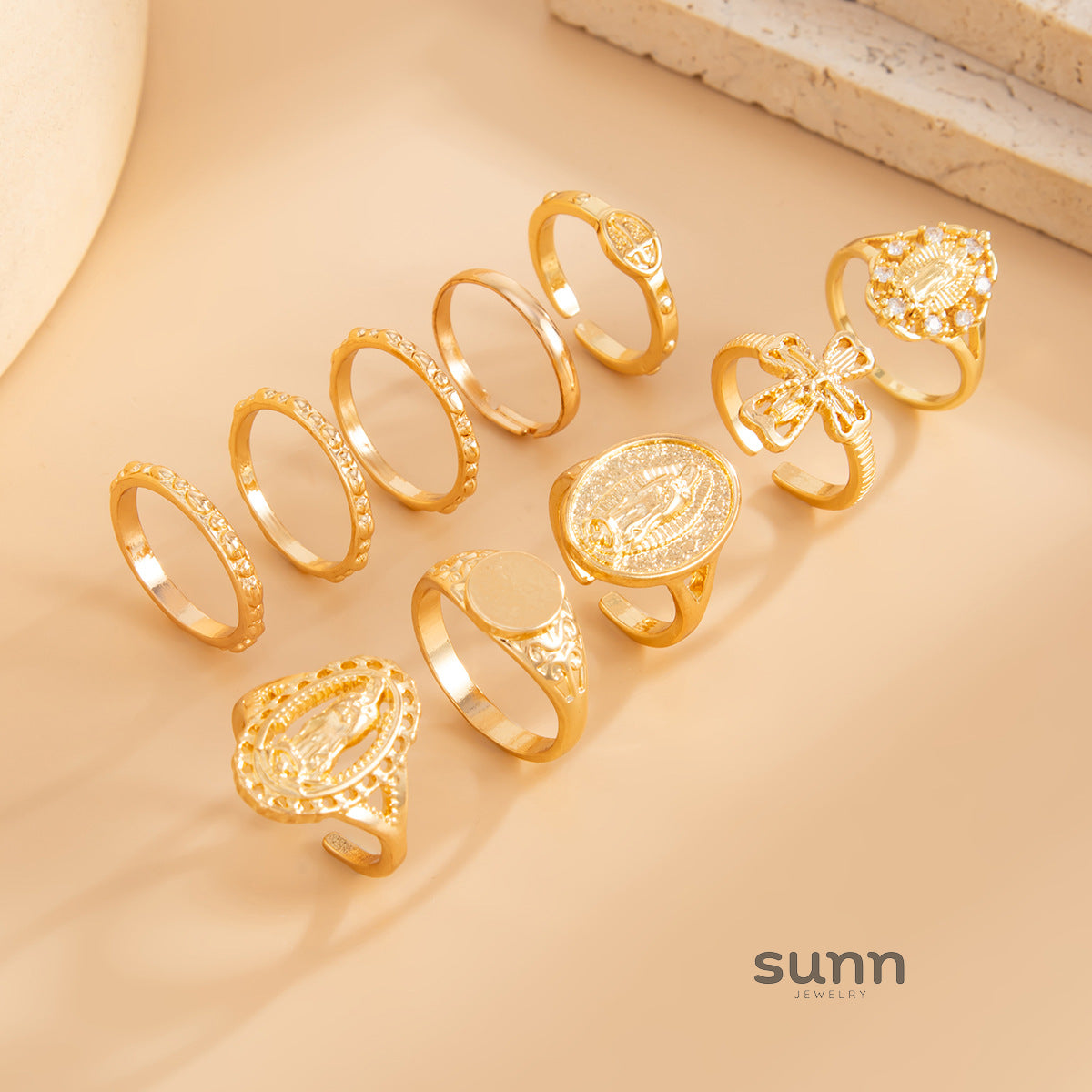 Annalicia Geometric Pearl Ring [Y6URX4O0]