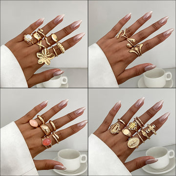 Annalicia Geometric Pearl Ring [HEQD4RE5]