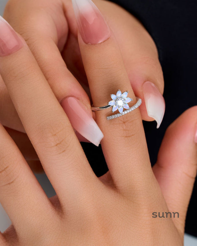 Annalynn Radiant Flower Open Ring [KTM2HFRL]