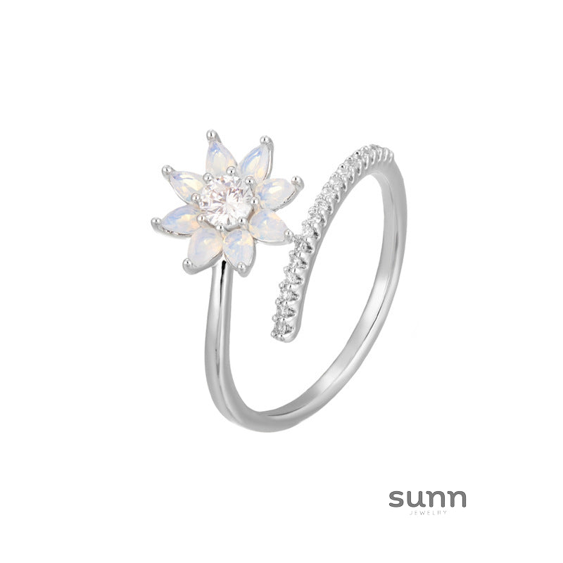 Annalynn Radiant Flower Open Ring [M10ABT3Z]