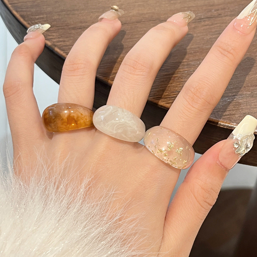 Annalynn Sculptural Resin Ring [E4L7SM6K]