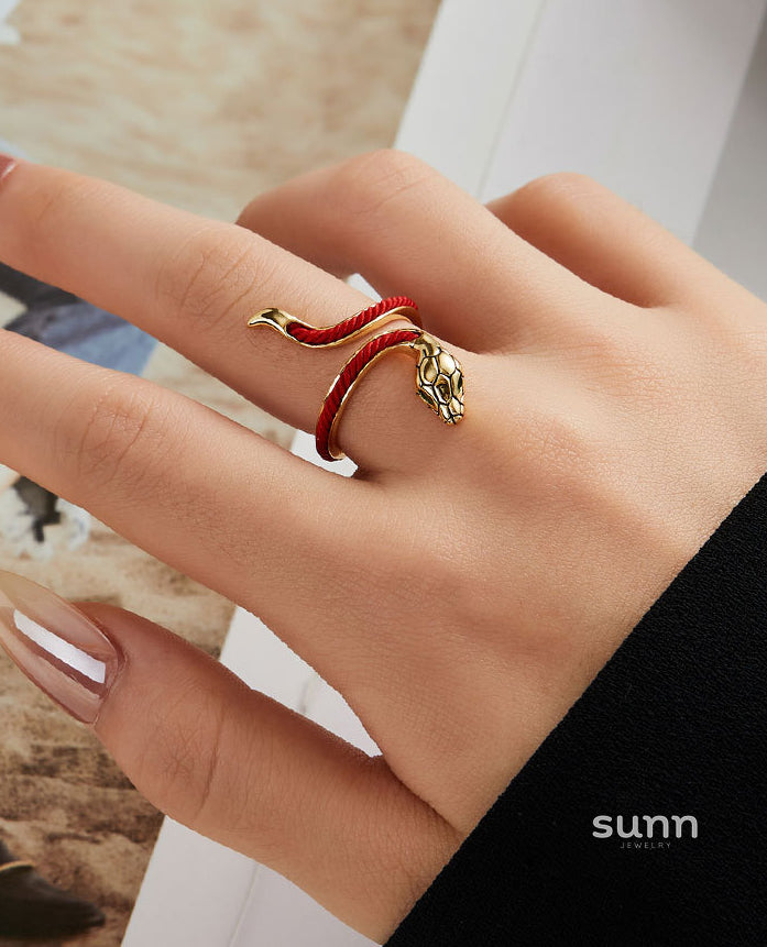 Annamae Zodiac Red Rope Ring [A0A0PEOH]