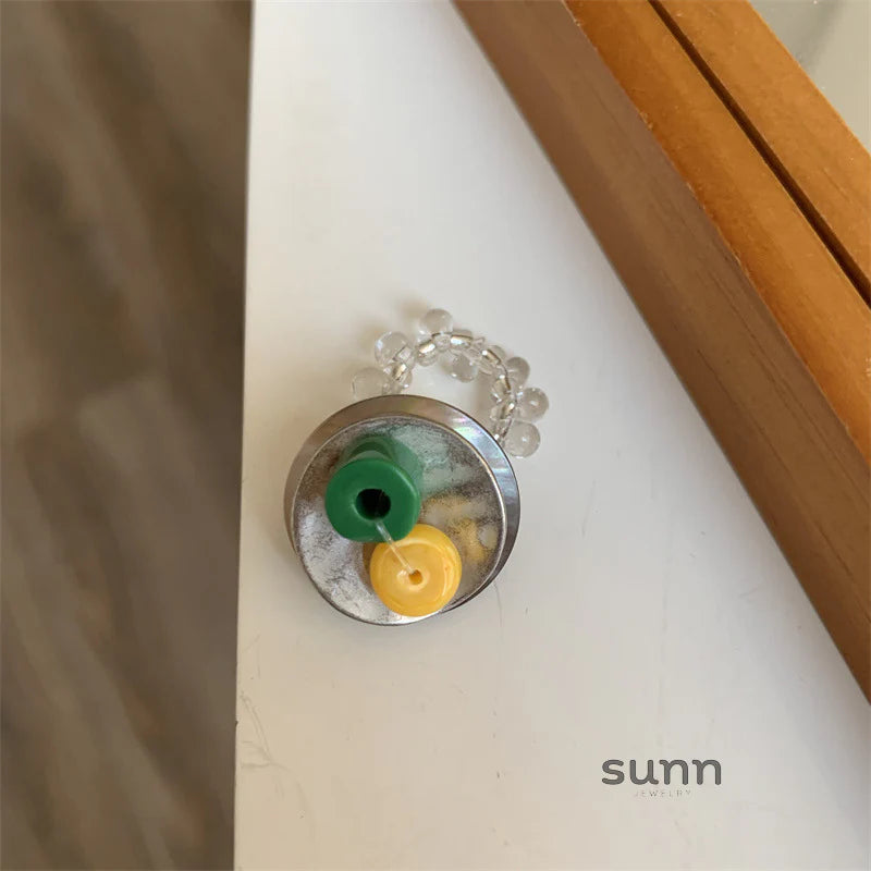 Annamarie Stackable Beaded Ring