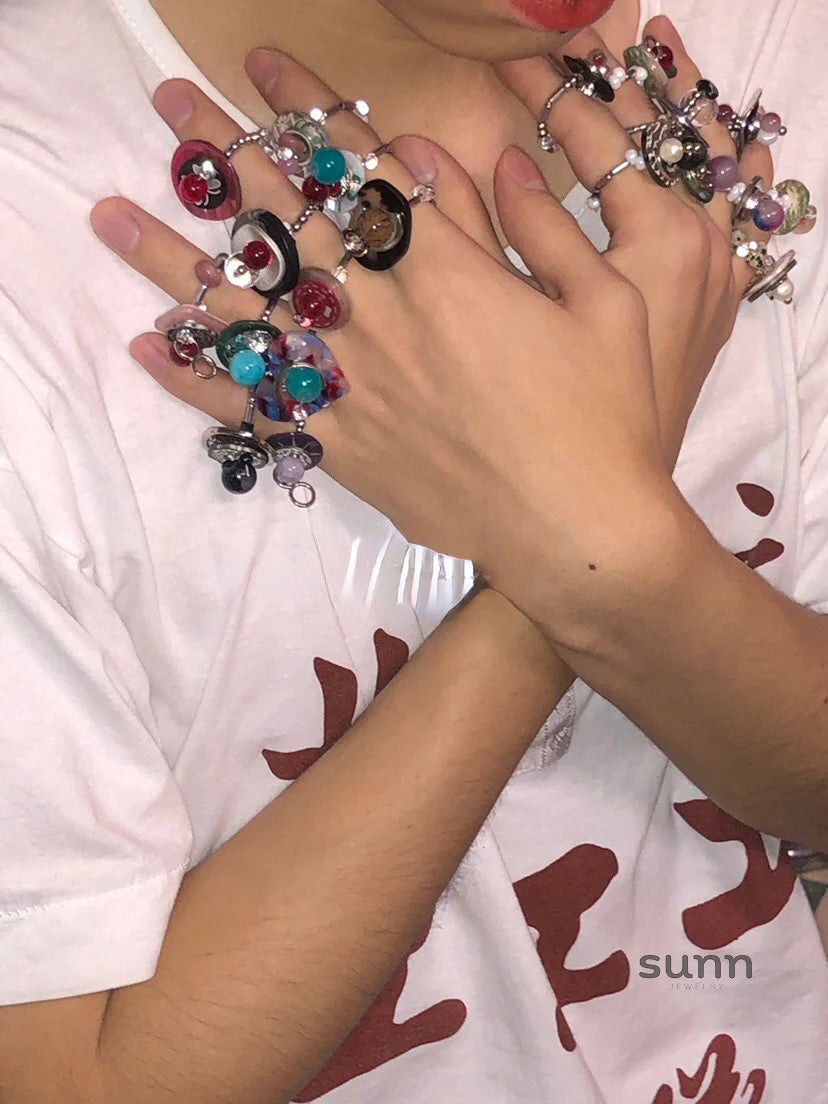Annamarie Stackable Beaded Ring