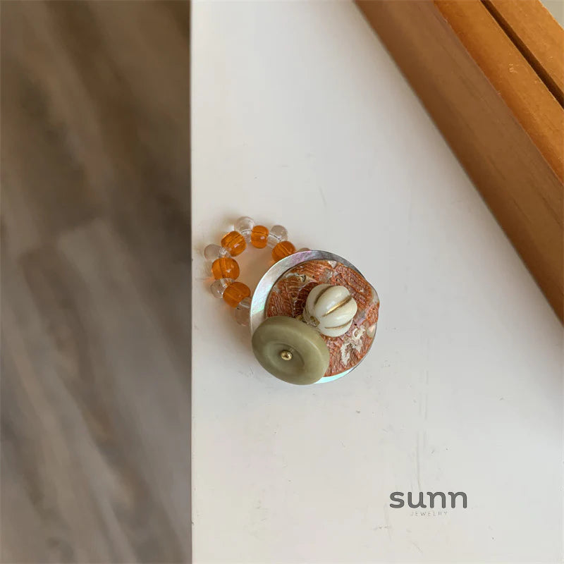 Annamarie Stackable Beaded Ring