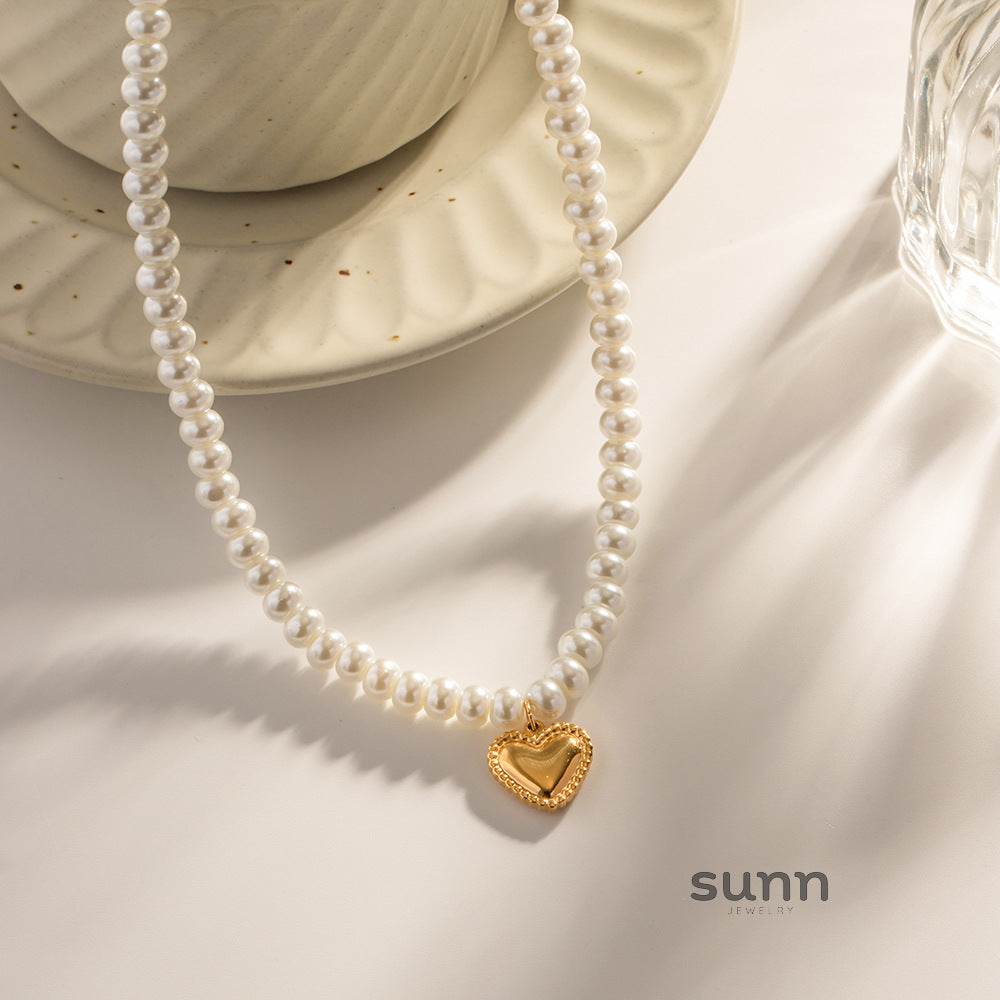 Annastyn Pearl Love Necklace [HL4NHNJN]