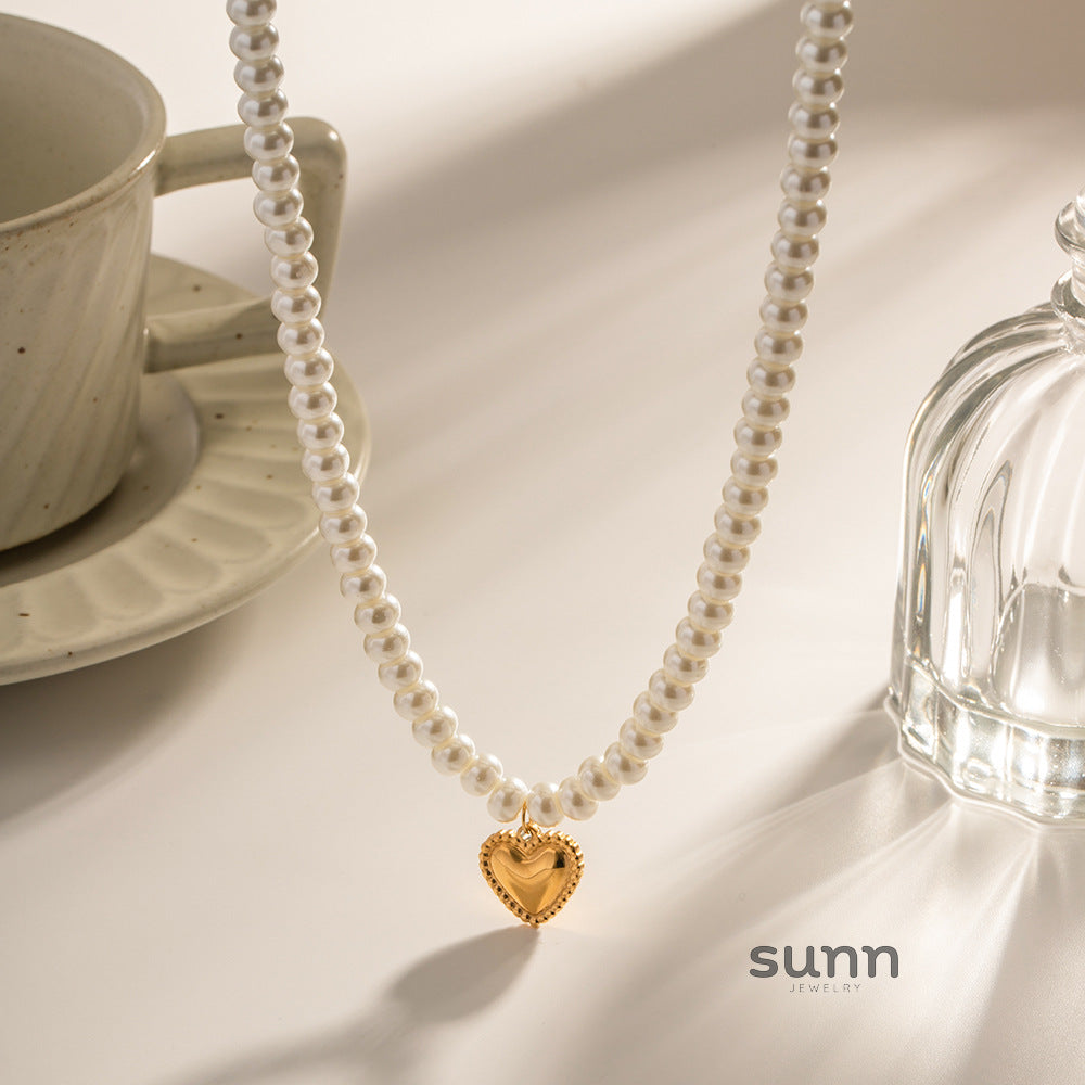 Annastyn Pearl Love Necklace [IOXCO1Z1]