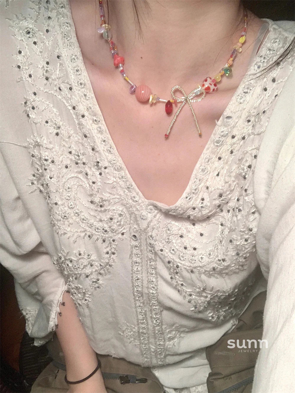 Annemarie Dopamine Beaded Choker