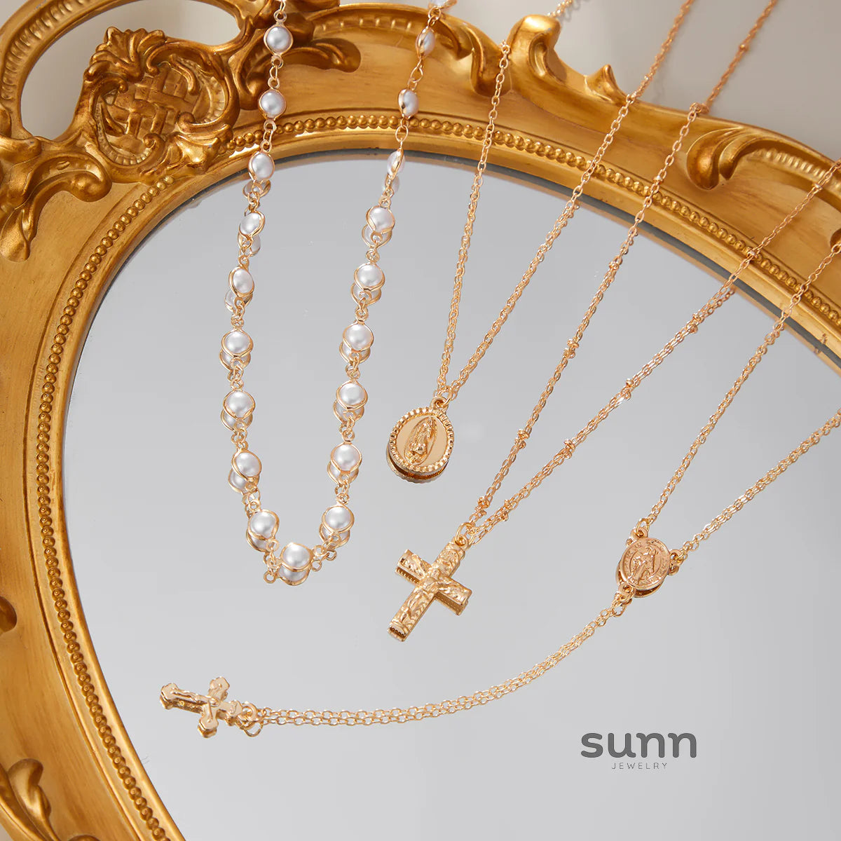 Annemarie Layered Pendant Necklace Set
