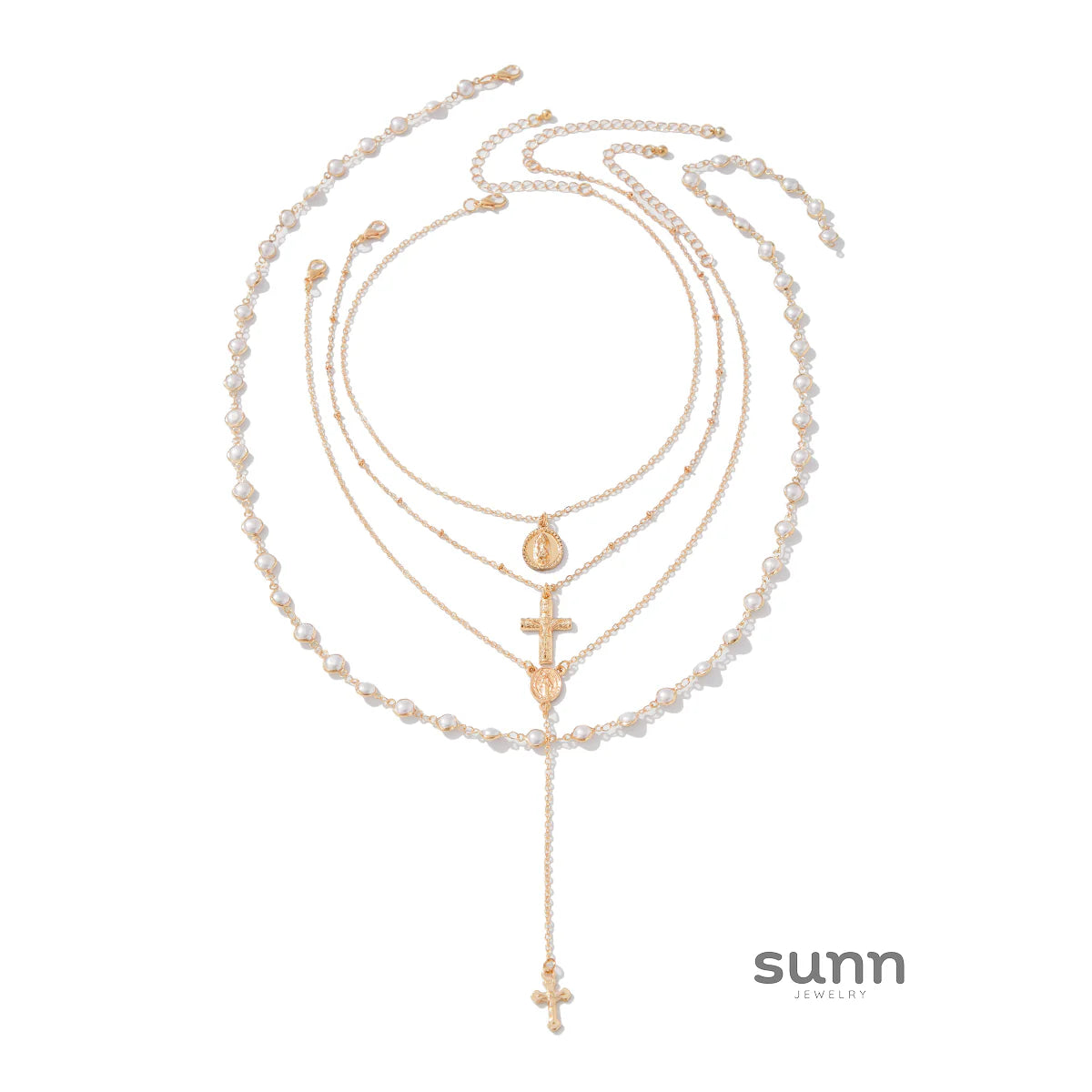 Annemarie Layered Pendant Necklace Set
