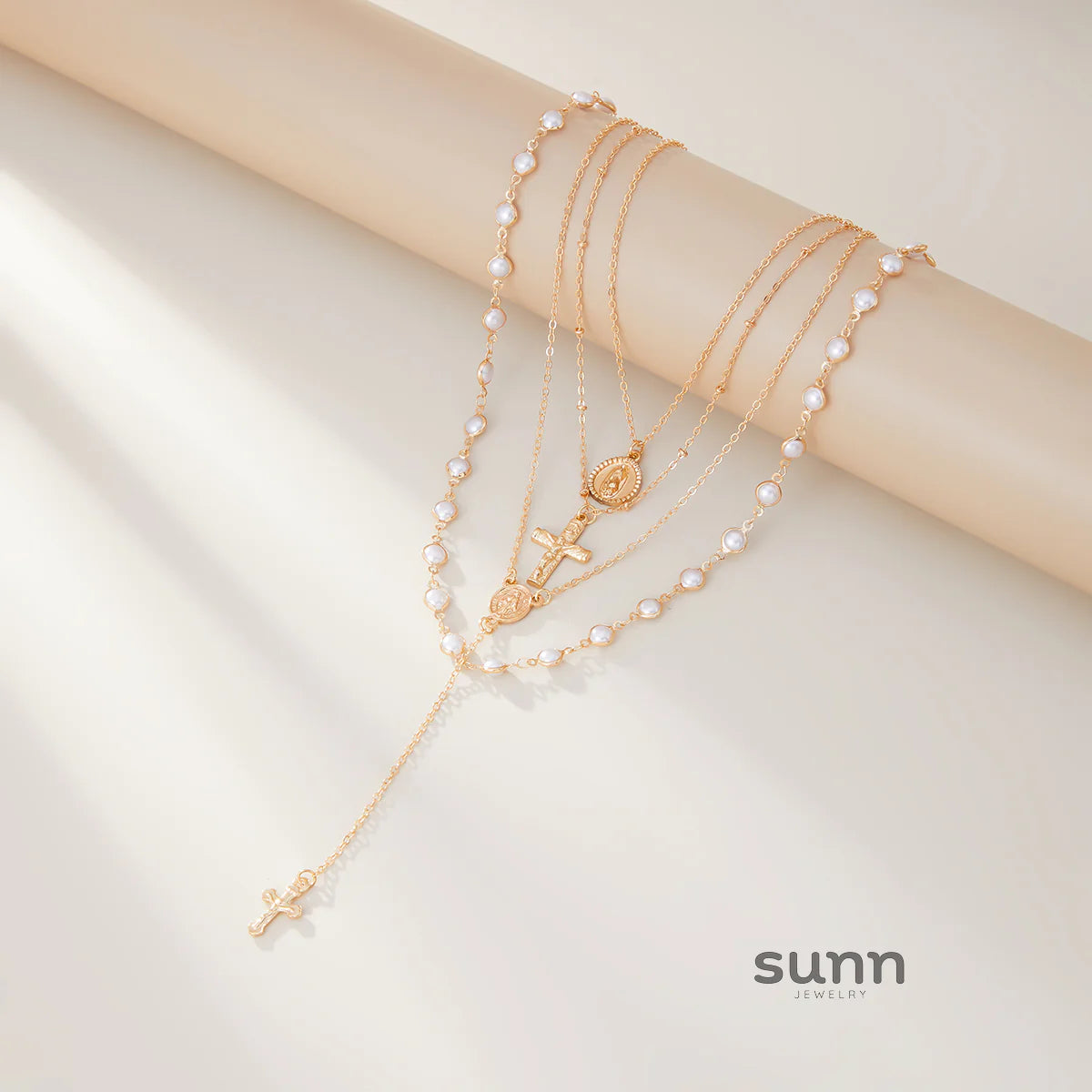 Annemarie Layered Pendant Necklace Set