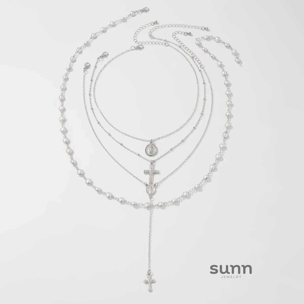 Annemarie Layered Pendant Necklace Set