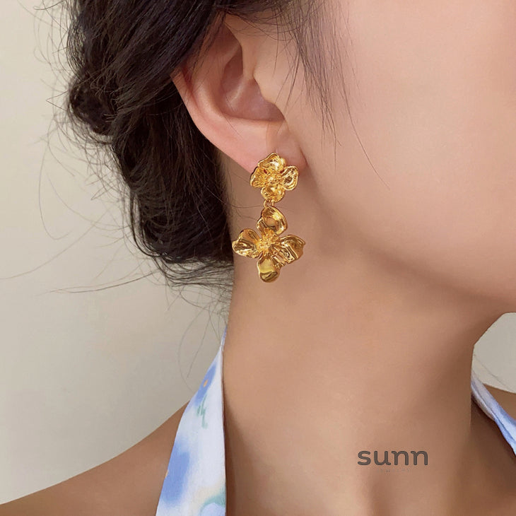 Annemarie Metal Floral Earrings [KBQBYFA3]