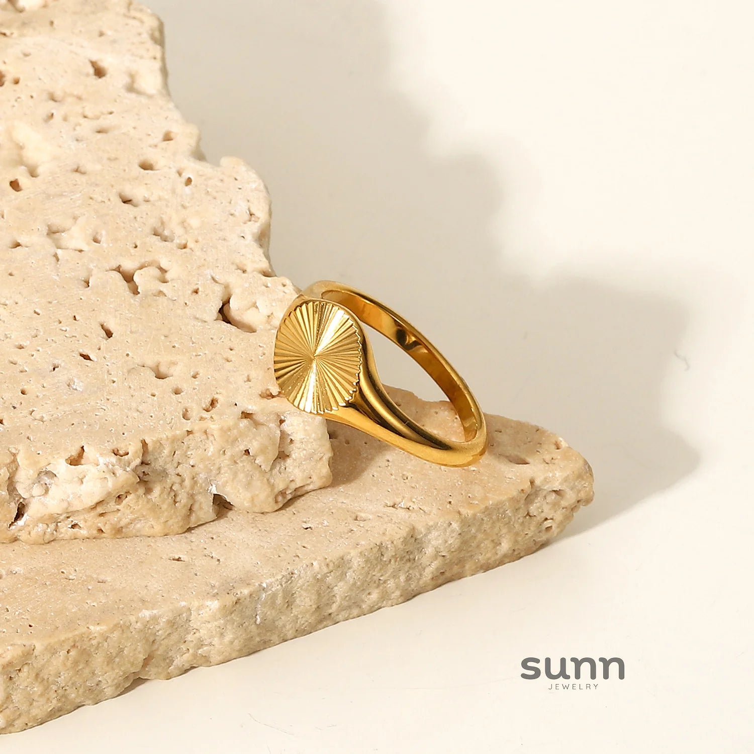 Annmarie Gold Stackable Sun Ring