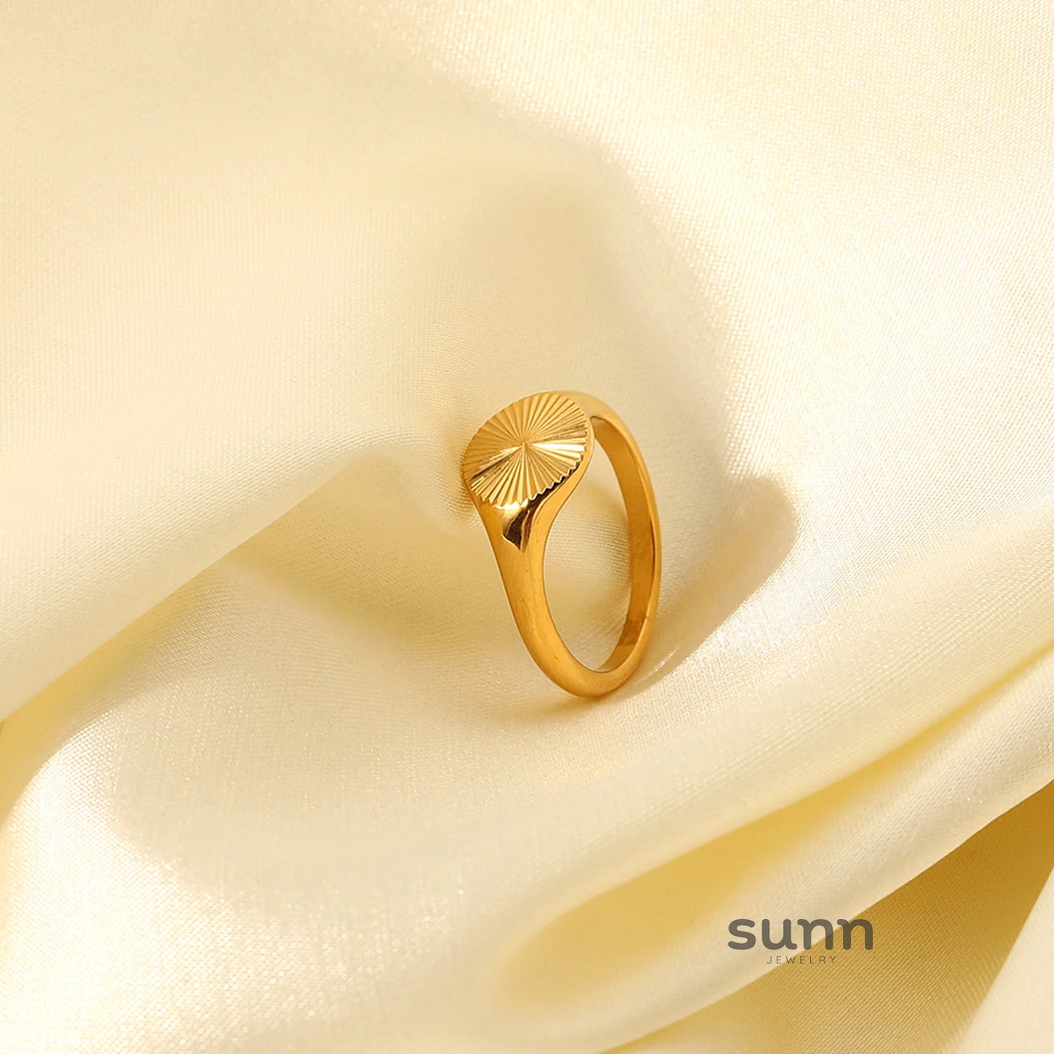 Annmarie Gold Stackable Sun Ring