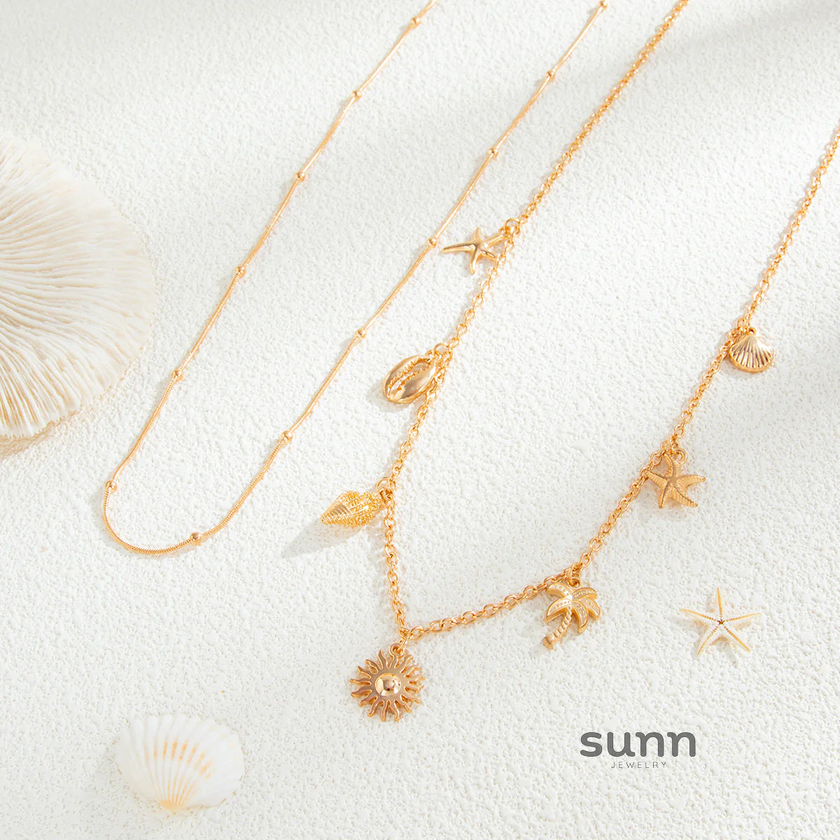 Annsley Starfish Shell Waist Chain Set