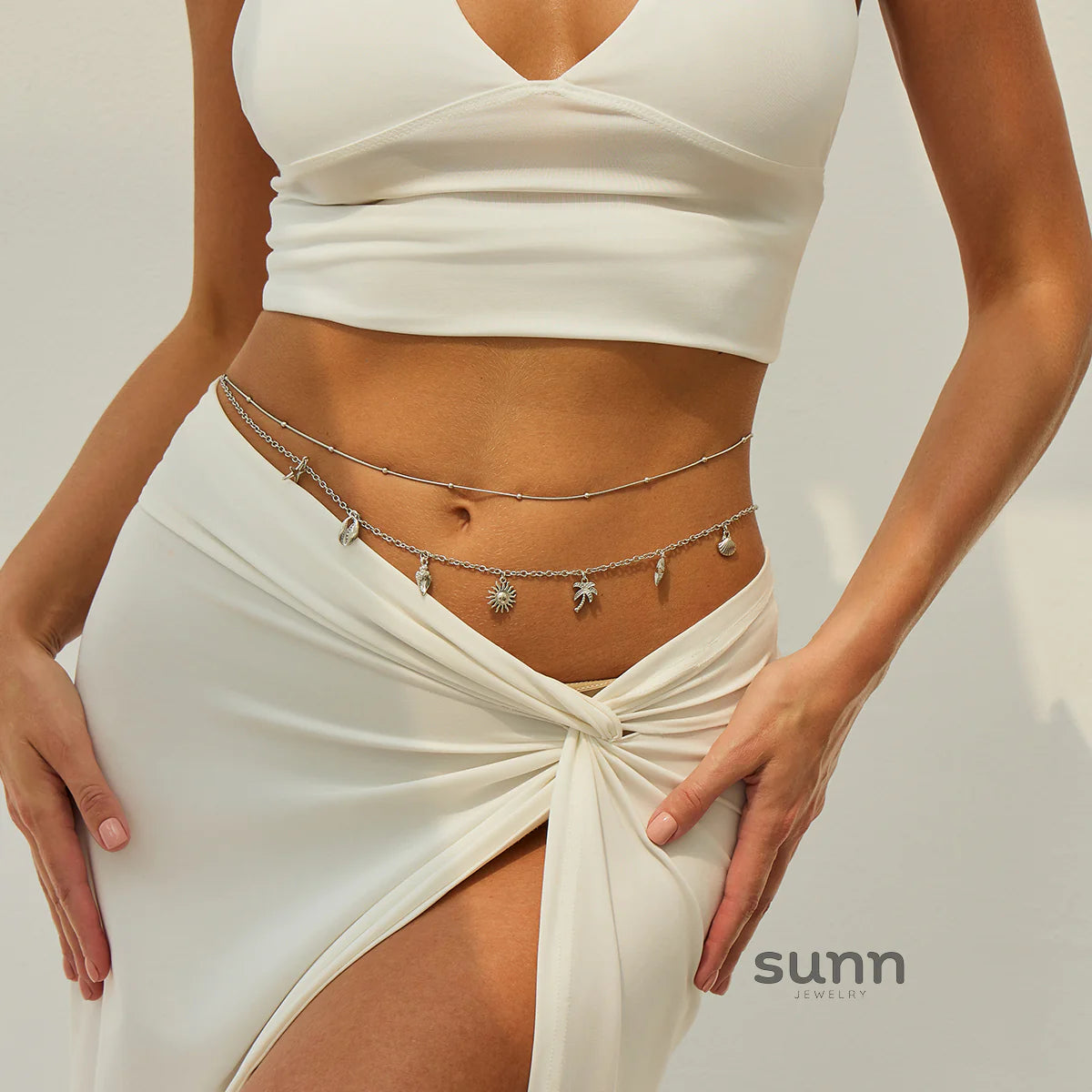 Annsley Starfish Shell Waist Chain Set