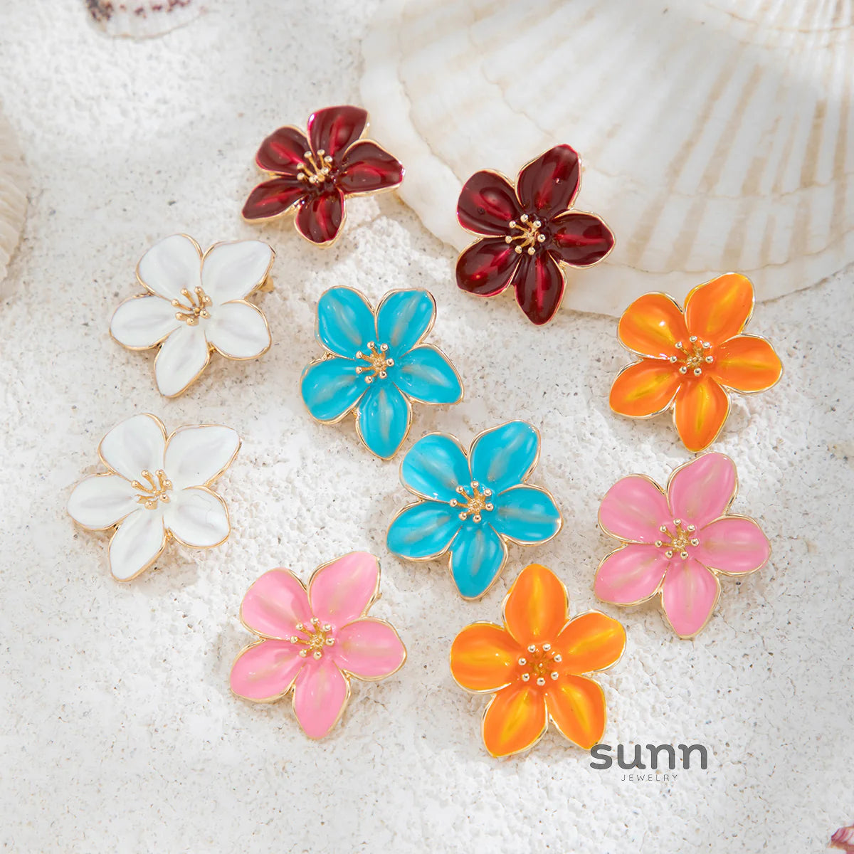 Anny Petal Bloom Stud Earrings