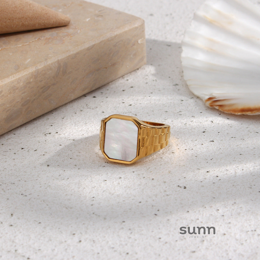 Anora Delicate Shell Rings [3F63VROL]