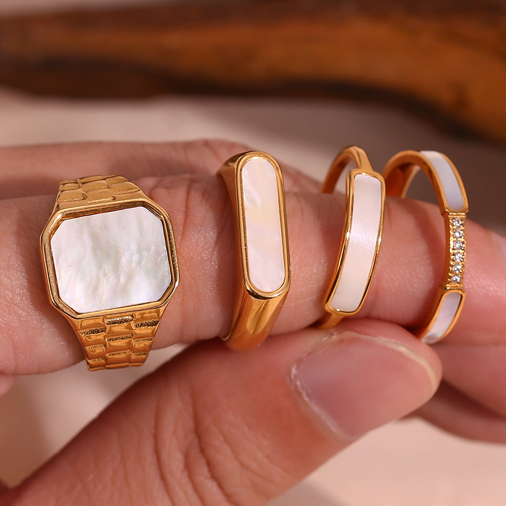 Anora Delicate Shell Rings [OXISLUAP]