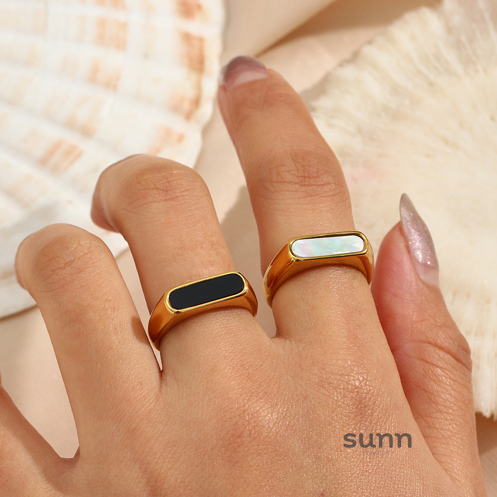 Anora Delicate Shell Rings [M15VLGDT]