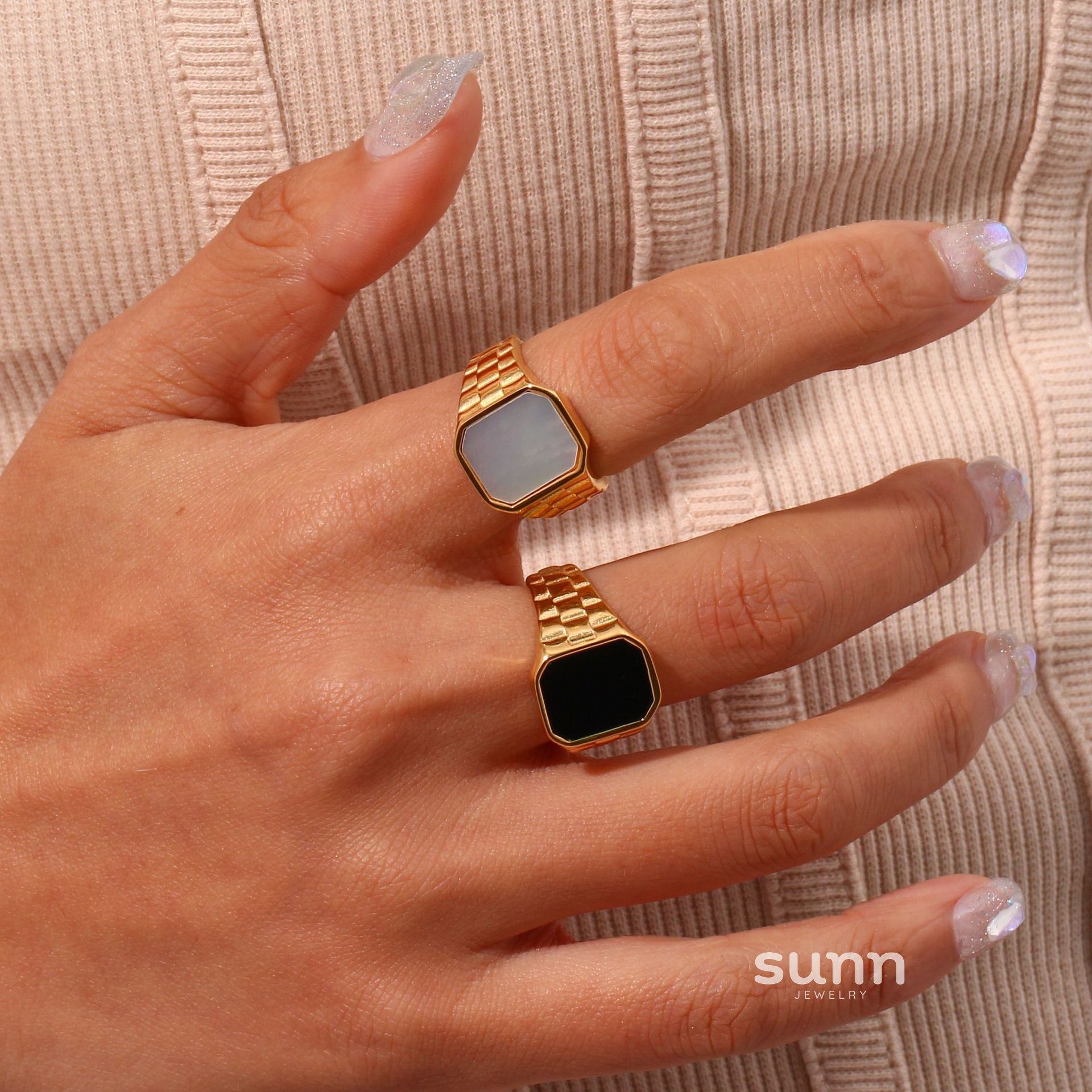 Anora Delicate Shell Rings [IBYGNH52]