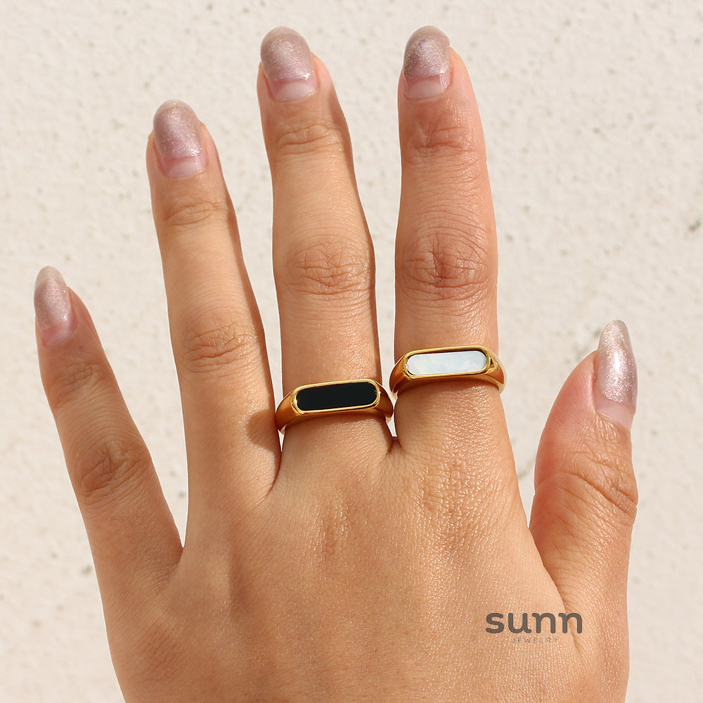 Anora Delicate Shell Rings [2OPP9UNZ]