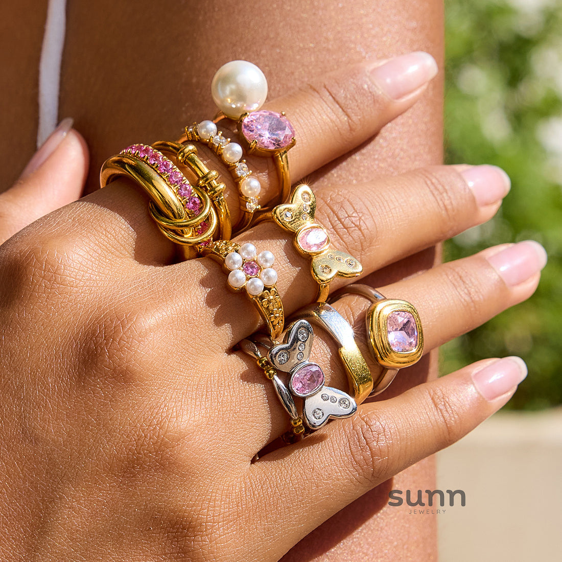 Anshika Pink Zircon Statement Ring [BBUGZPX5]