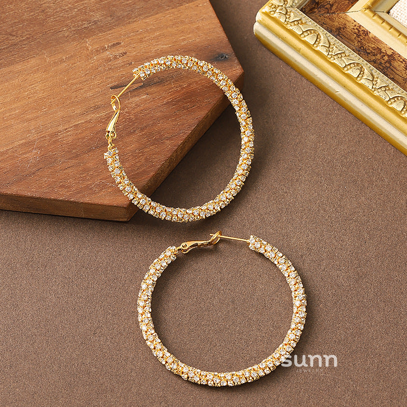 Ansleigh Radiant Hoop Earrings [OS5OWVVL]