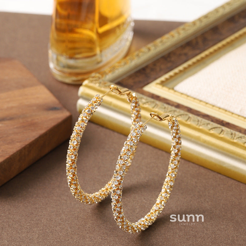 Ansleigh Radiant Hoop Earrings [2D22J5GB]