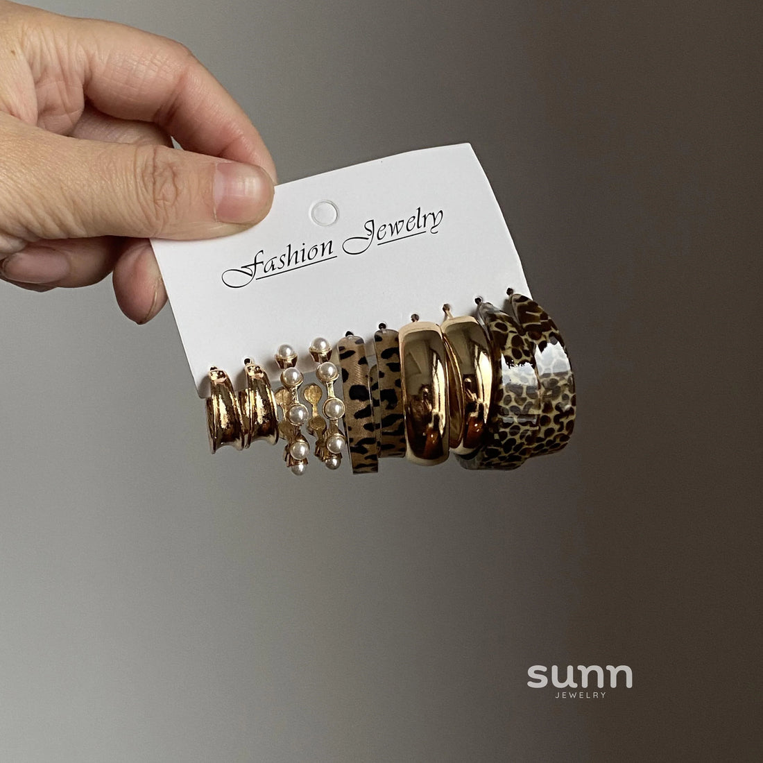 Anyah Double Crescent Studs