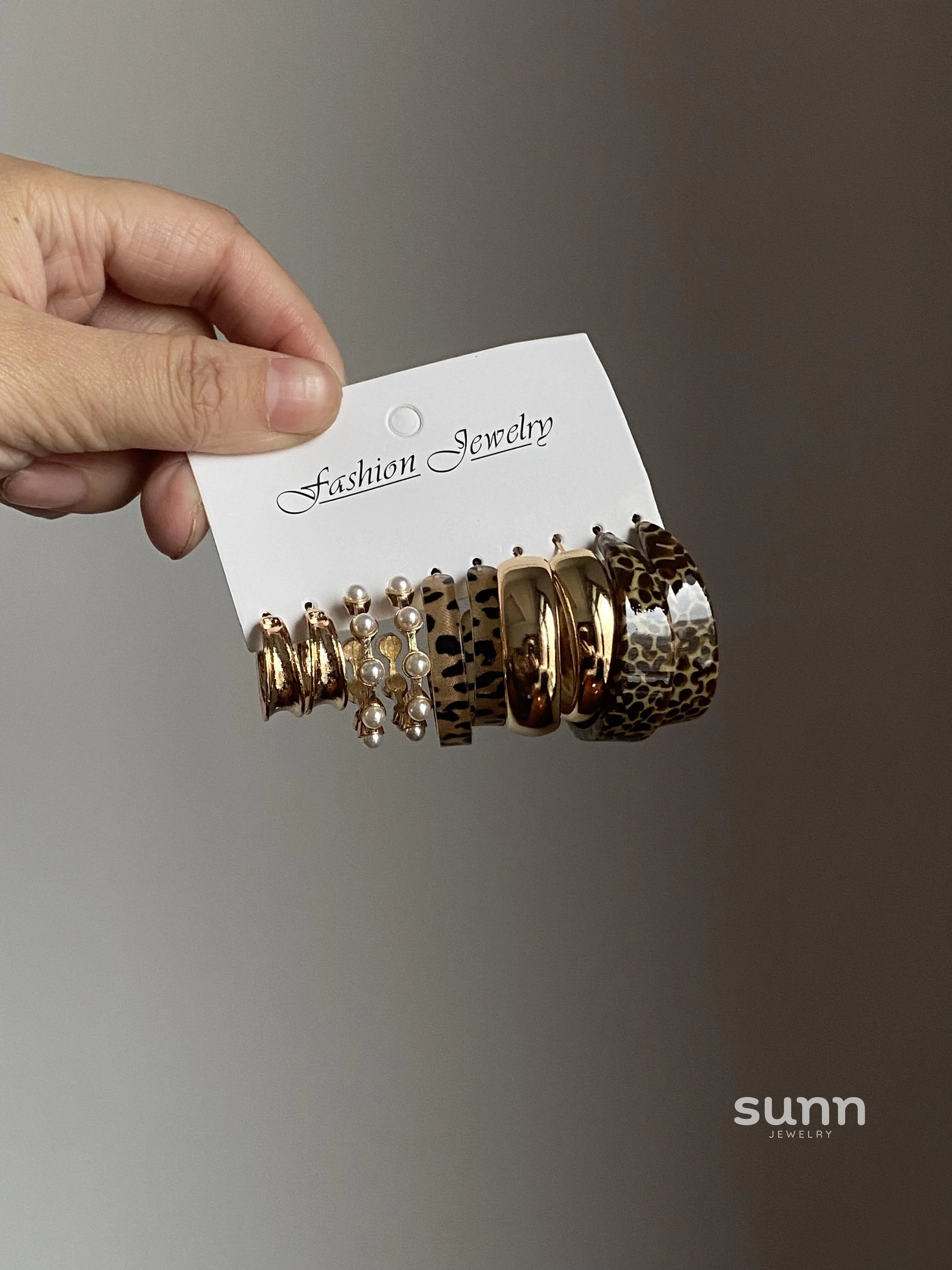 Anyah Double Crescent Studs