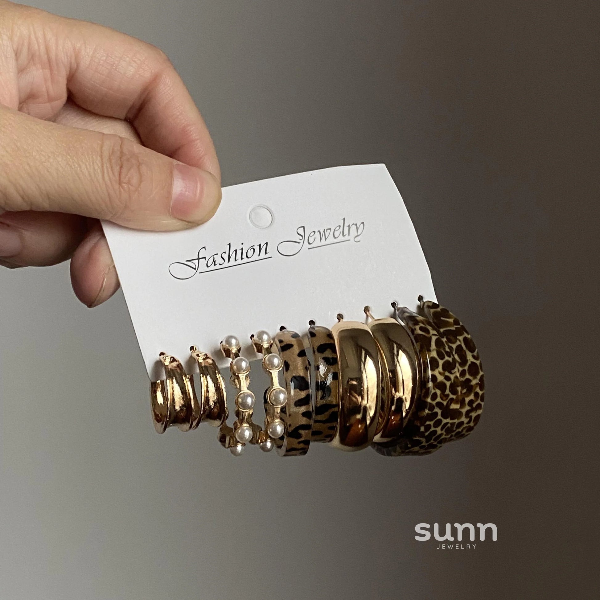 Anyah Double Crescent Studs