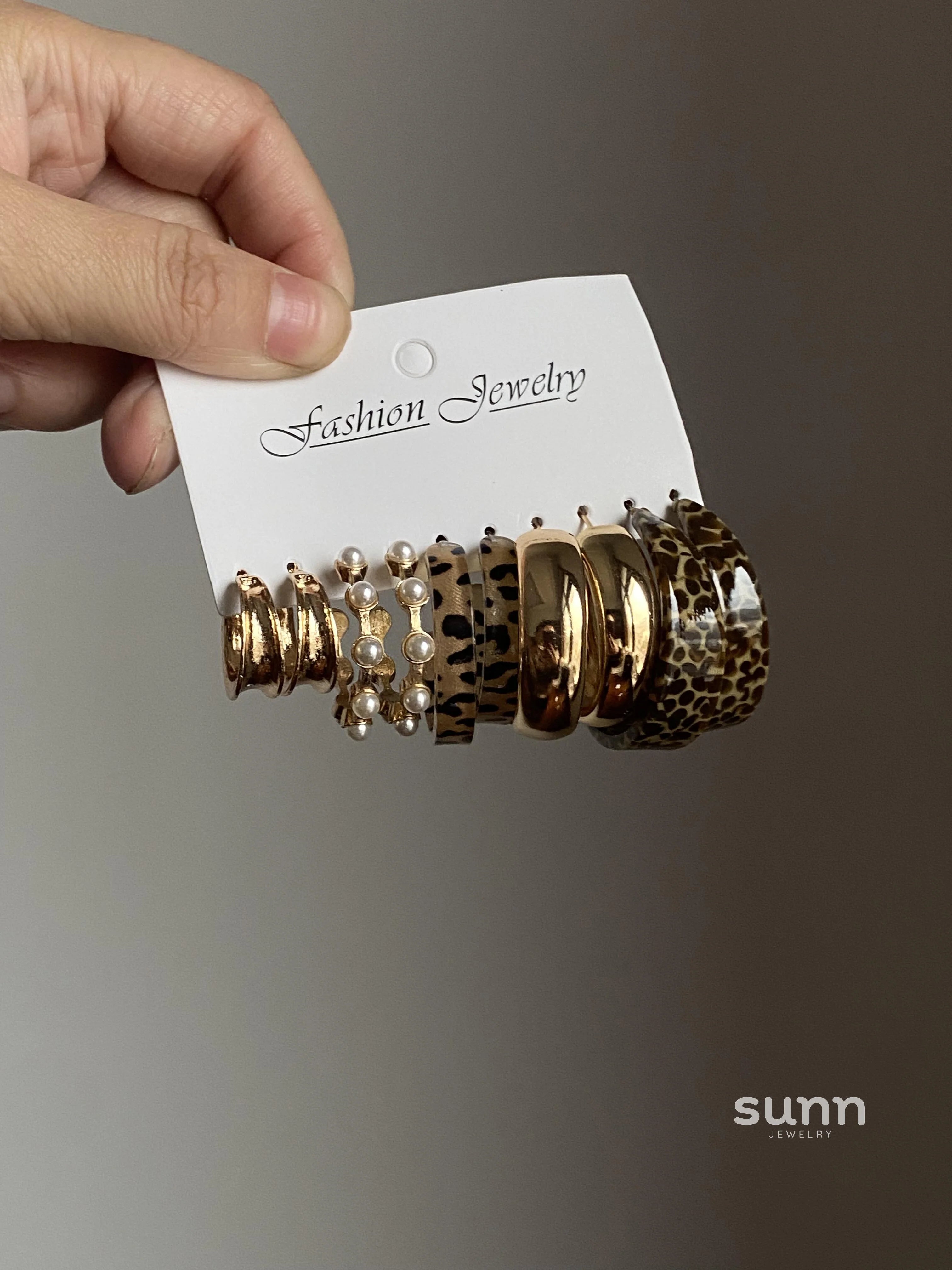 Anyah Double Crescent Studs