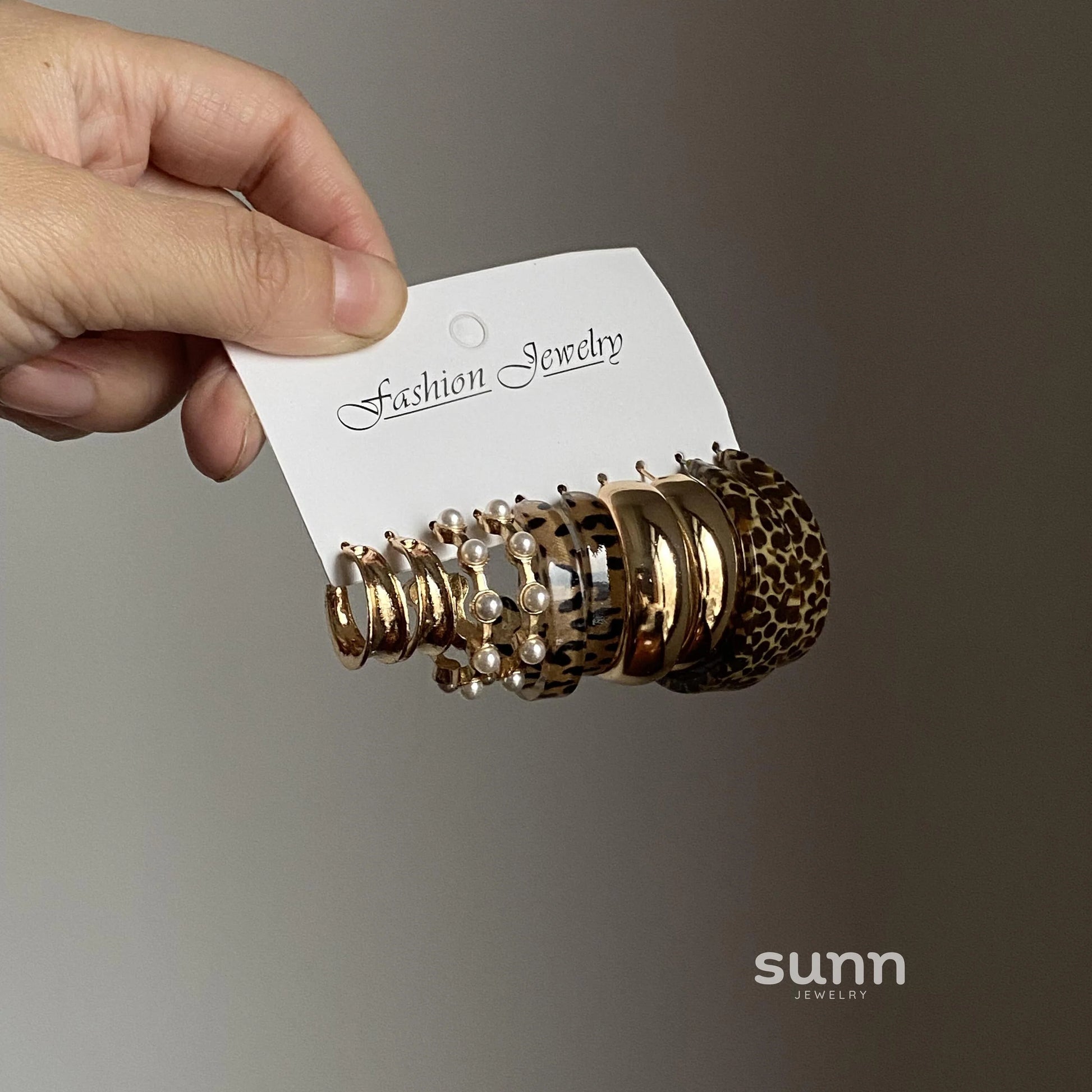 Anyah Double Crescent Studs