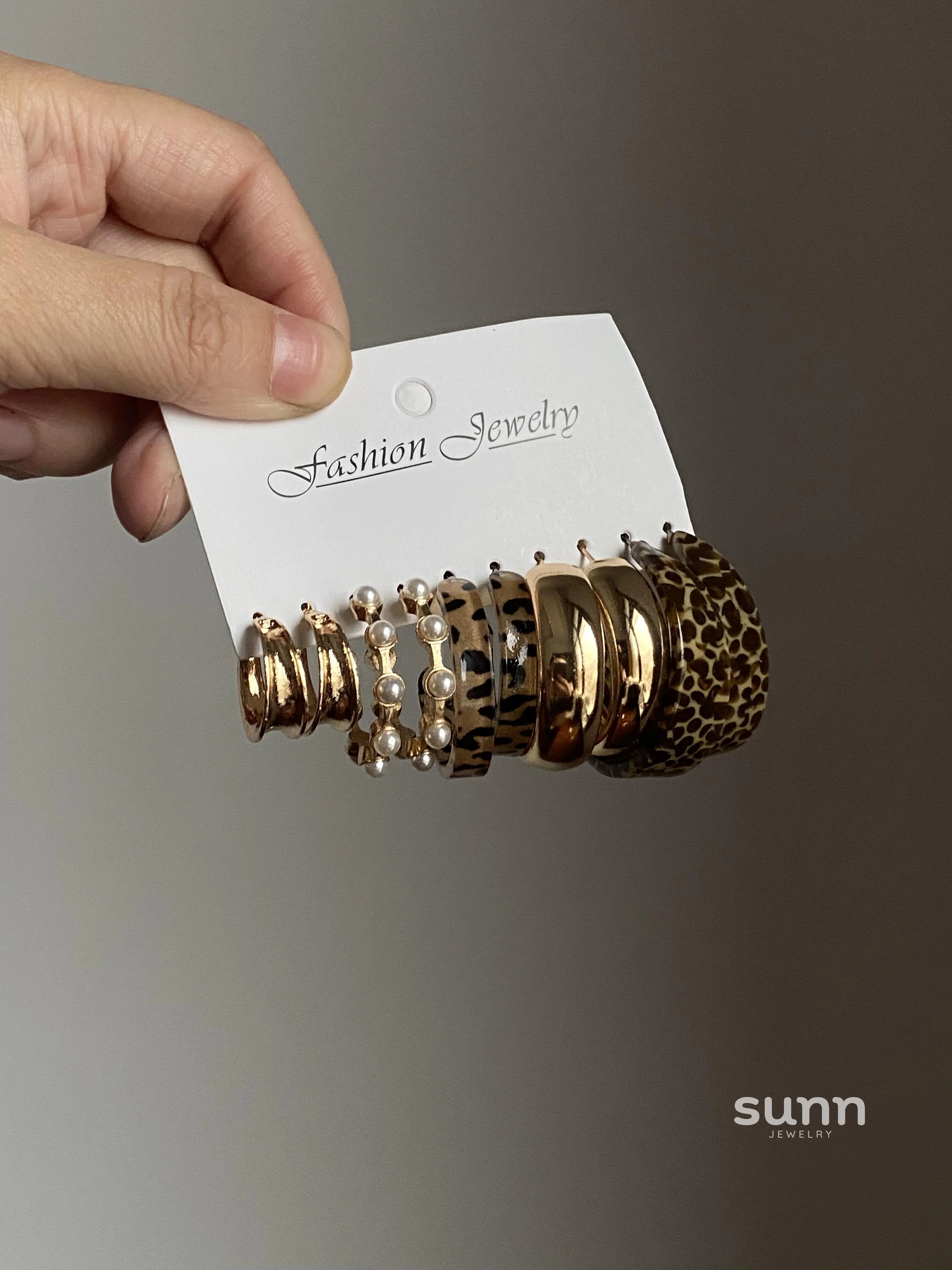 Anyah Double Crescent Studs