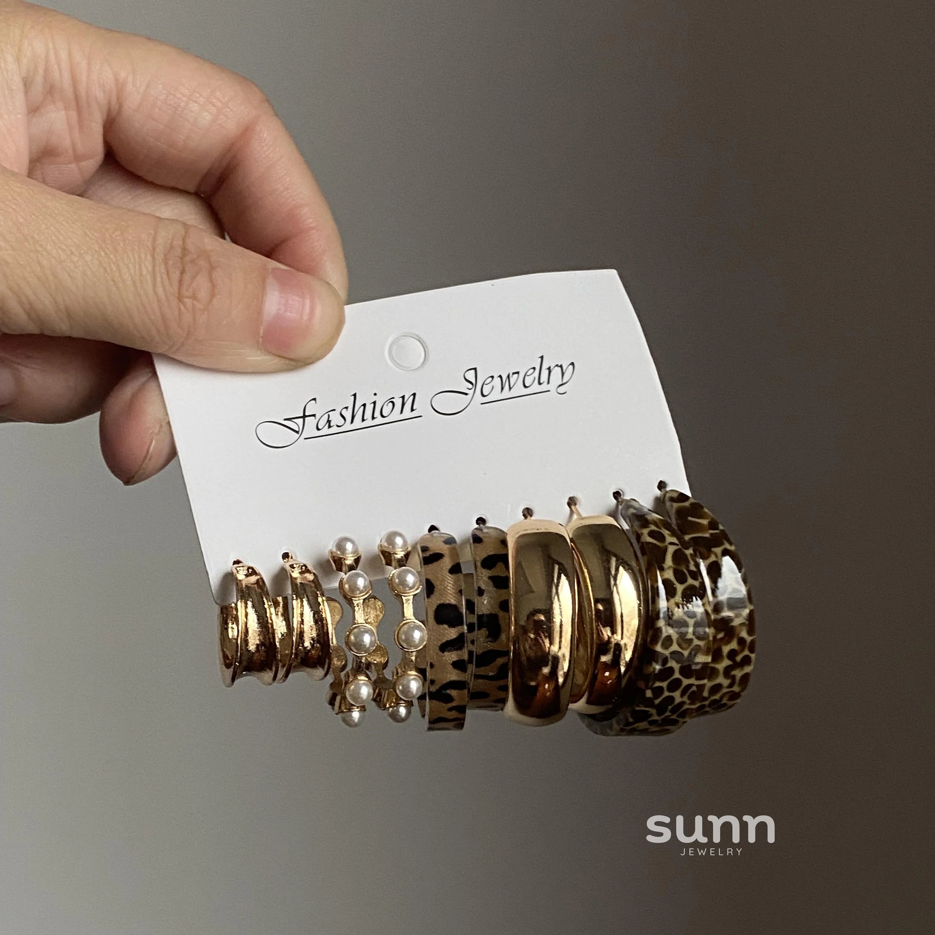 Anyah Double Crescent Studs