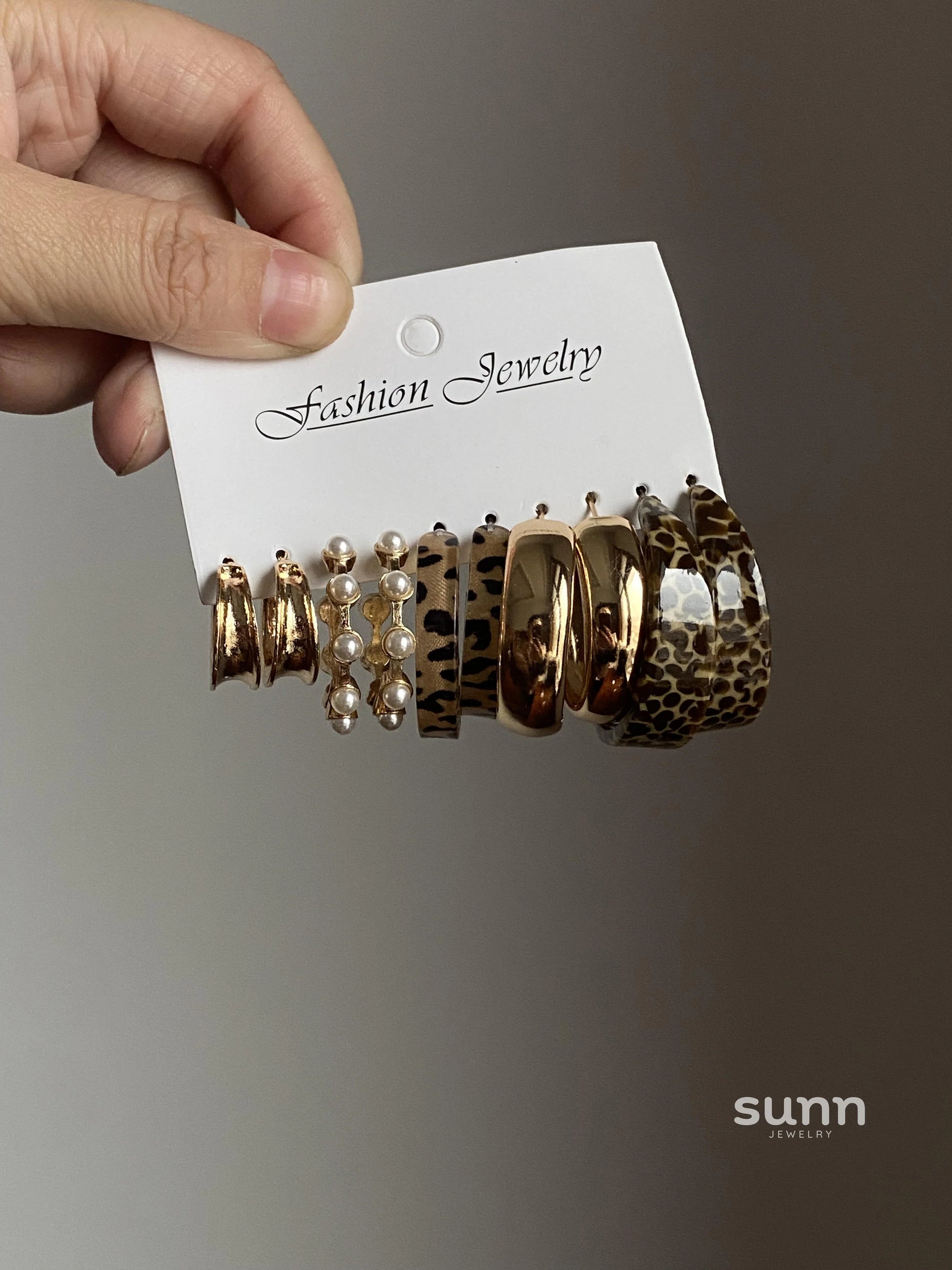 Anyah Double Crescent Studs