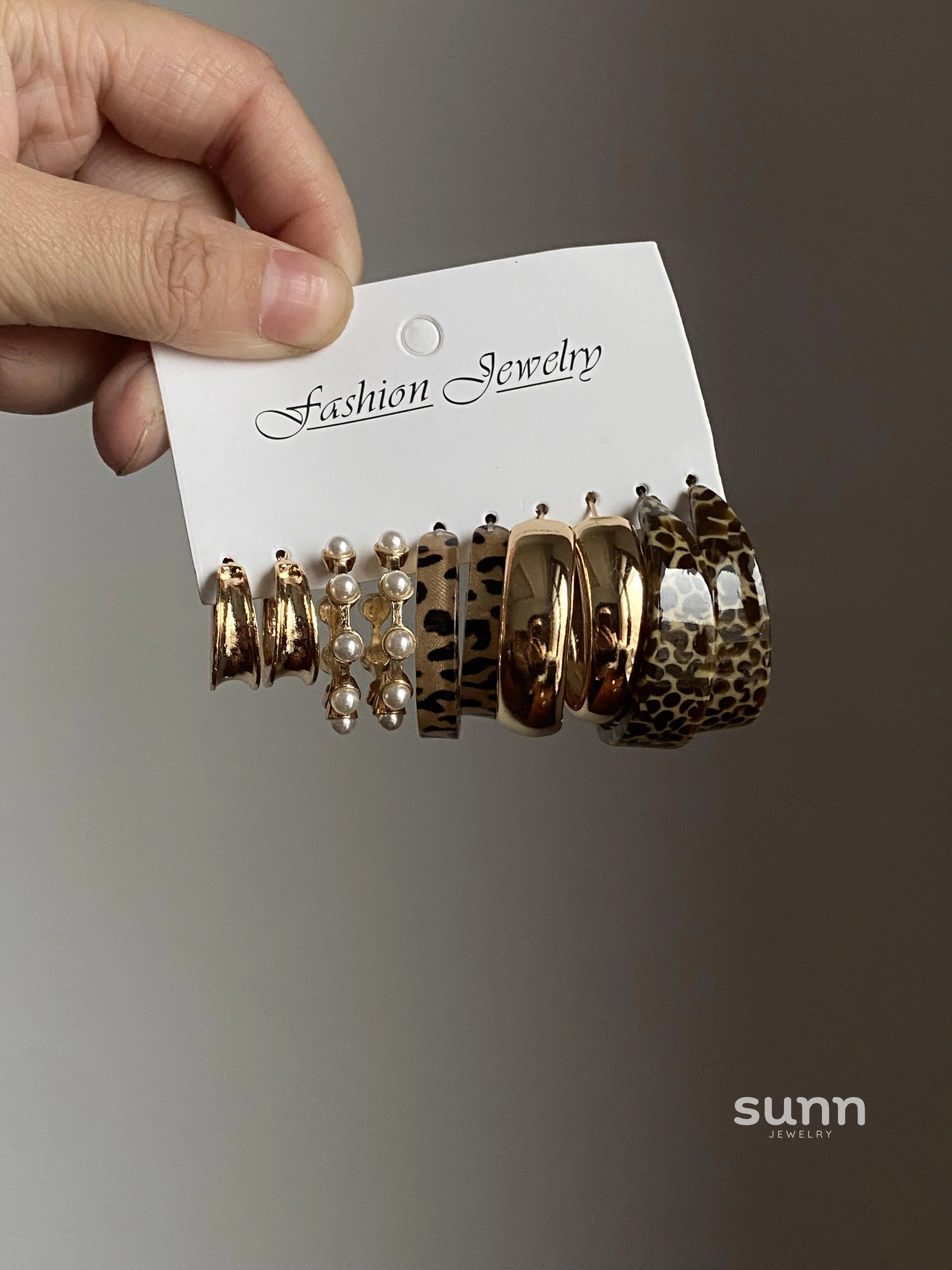 Anyah Double Crescent Studs