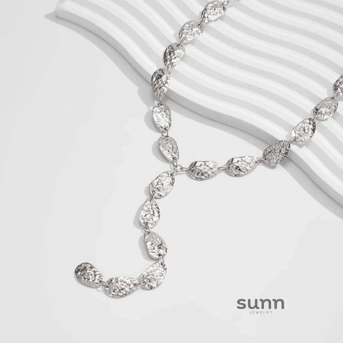 Anyiah Hammered Disc Necklace