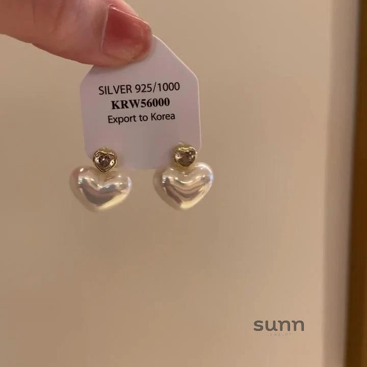 Anzal Mermaid Heart Star Earrings