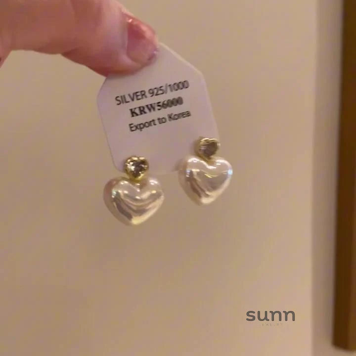 Anzal Mermaid Heart Star Earrings