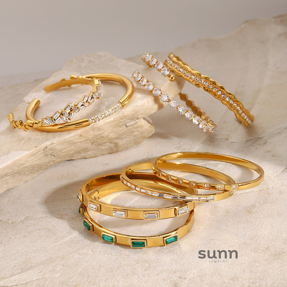 Aoife Zircon Statement Bracelet [NTM0DUAS]