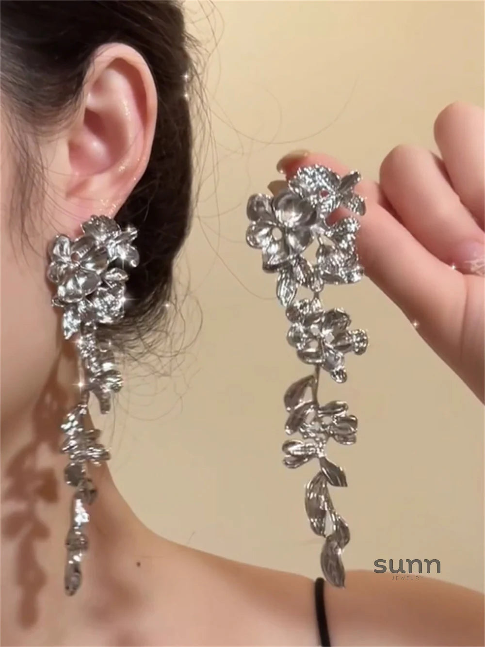 Arabella Floral Cascade Earrings