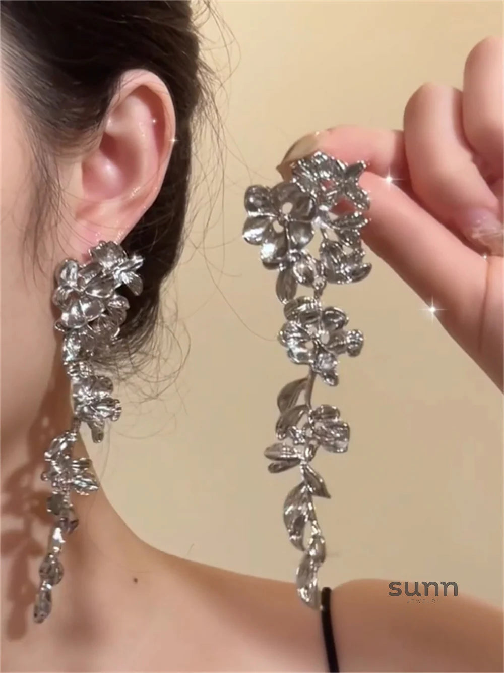 Arabella Floral Cascade Earrings
