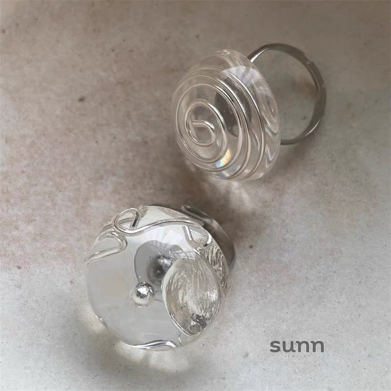 Arabelle Clear Resin Rings [8NM549WN]