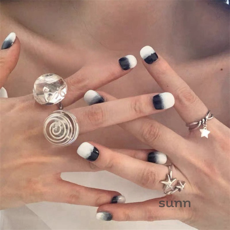 Arabelle Clear Resin Rings [70JXV66Q]